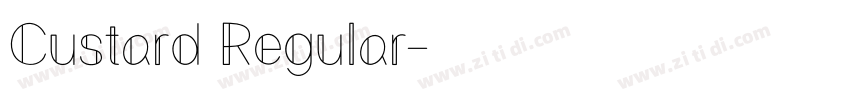 Custard Regular字体转换